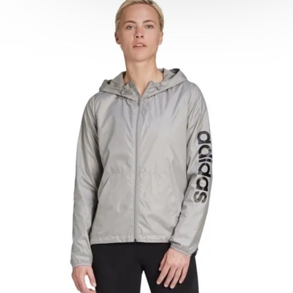 {Adidas} Women's Light Gray Utility Jacket